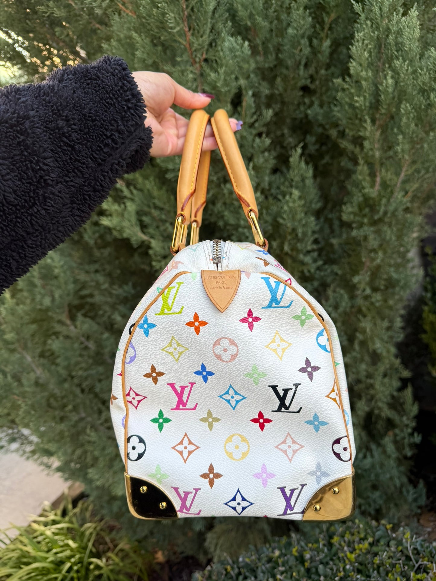 Louis Vuitton Speedy in Multicolor Blanc