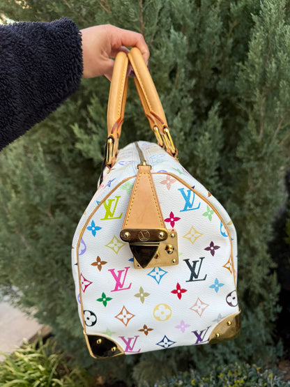 Louis Vuitton Speedy in Multicolor Blanc