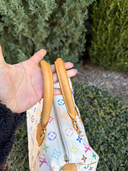Louis Vuitton Speedy in Multicolor Blanc