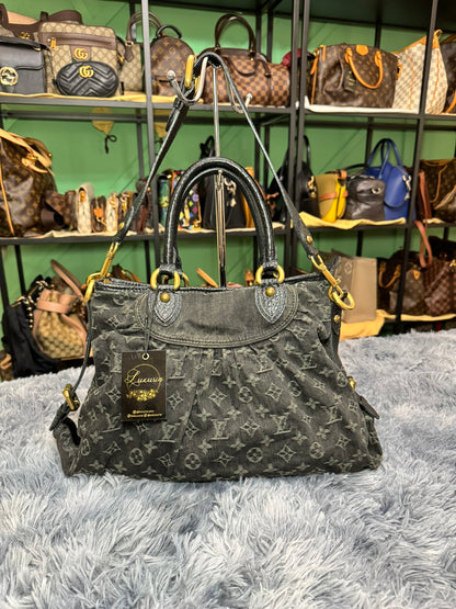 Louis Vuitton Denim Cabby PM in Blue Monogram