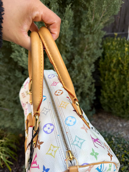 Louis Vuitton Speedy in Multicolor Blanc