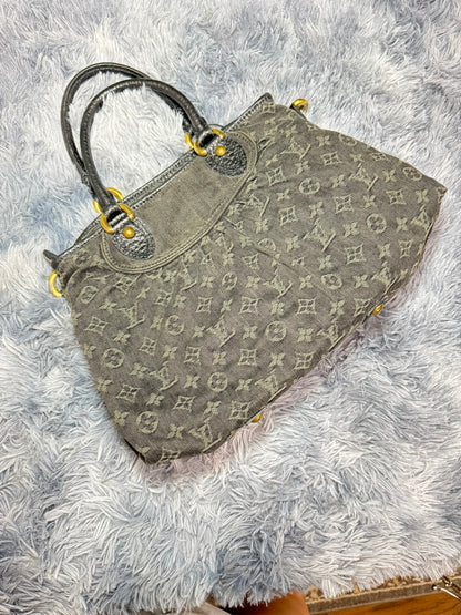 Louis Vuitton Denim Cabby PM in Blue Monogram