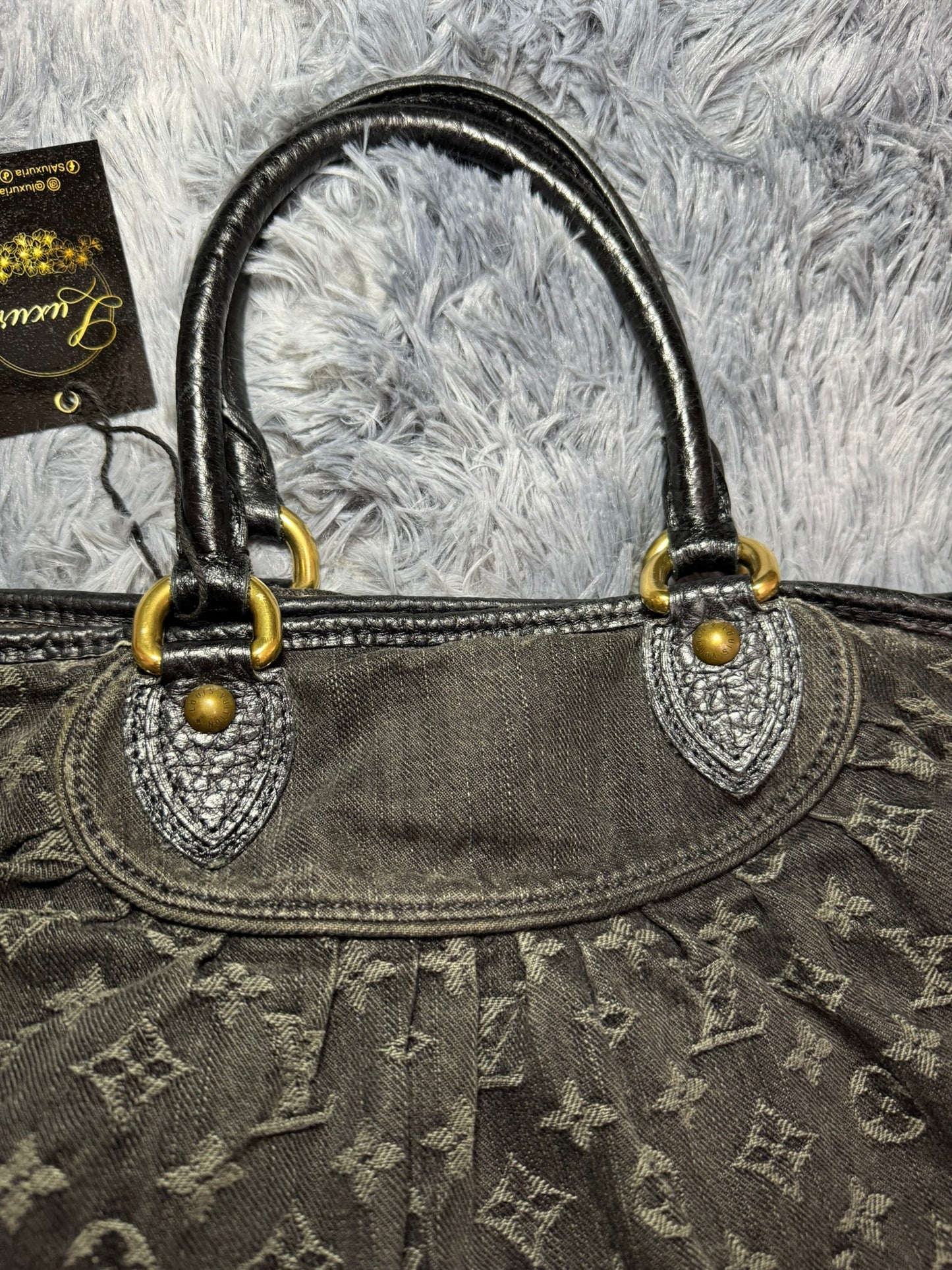 Louis Vuitton Denim Cabby PM in Blue Monogram