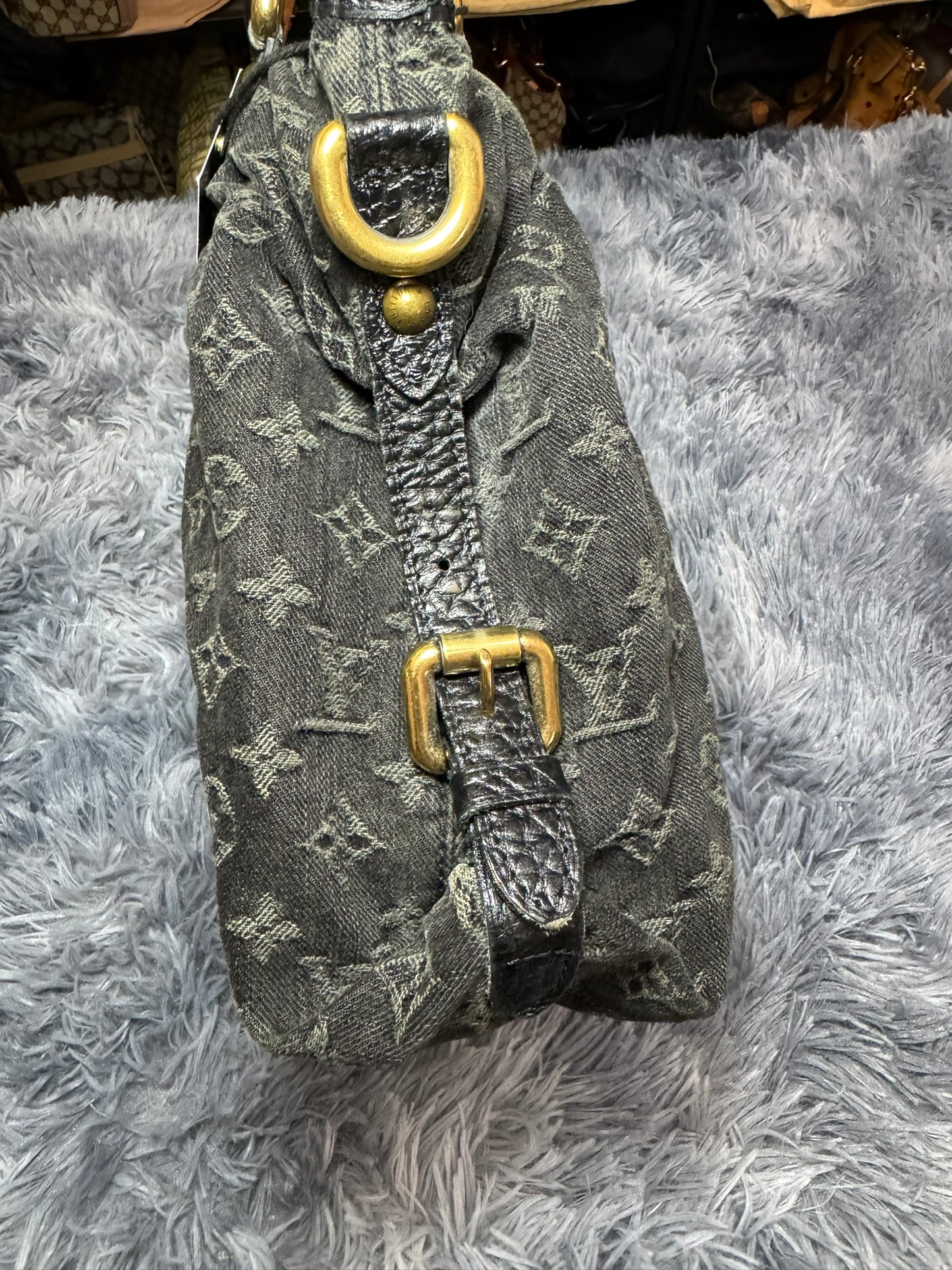 Louis Vuitton Denim Cabby PM in Blue Monogram