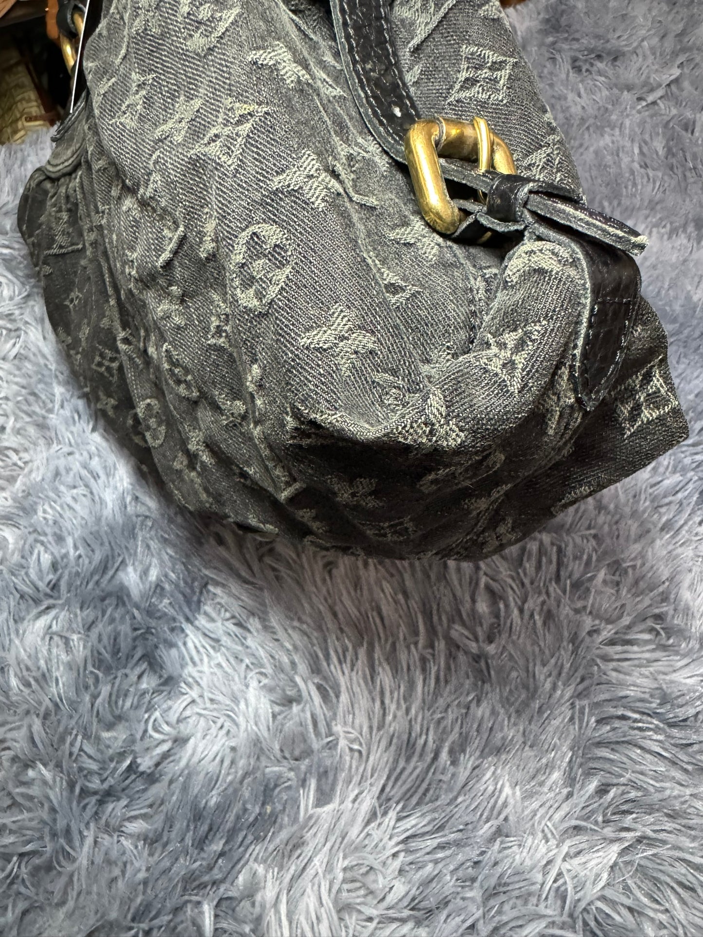 Louis Vuitton Denim Cabby PM in Blue Monogram