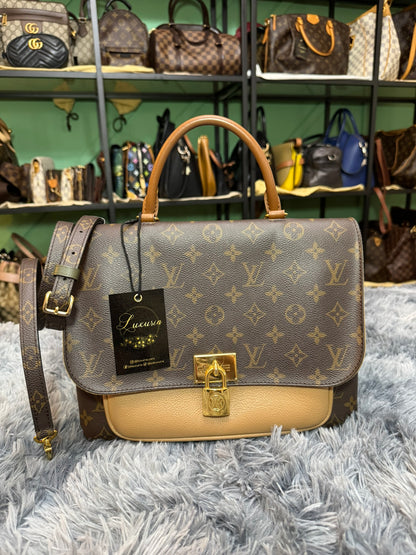 Louis Vuitton Marignan Monogram Canvas & Sesame Leather