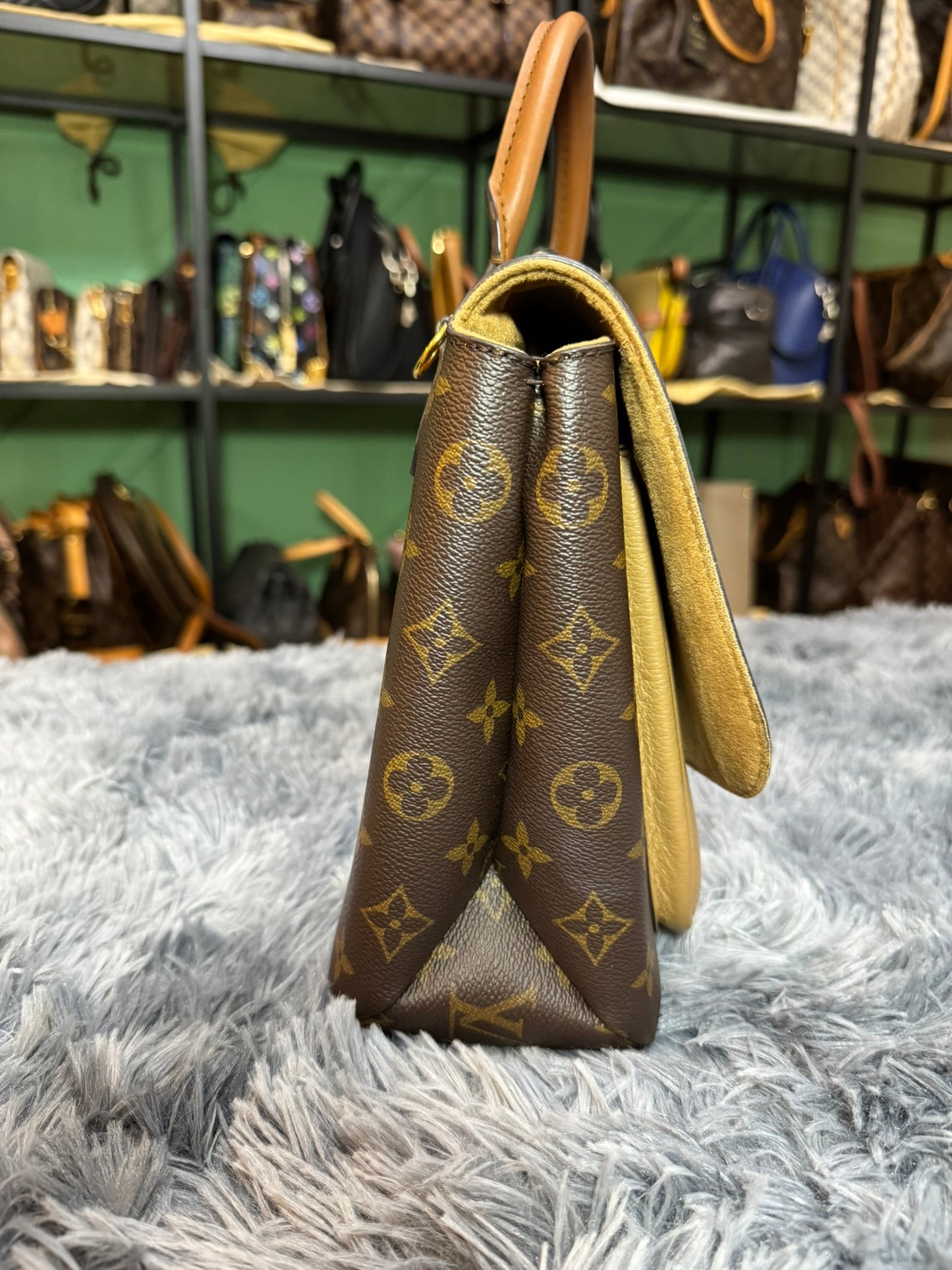 Louis Vuitton Marignan Monogram Canvas & Sesame Leather
