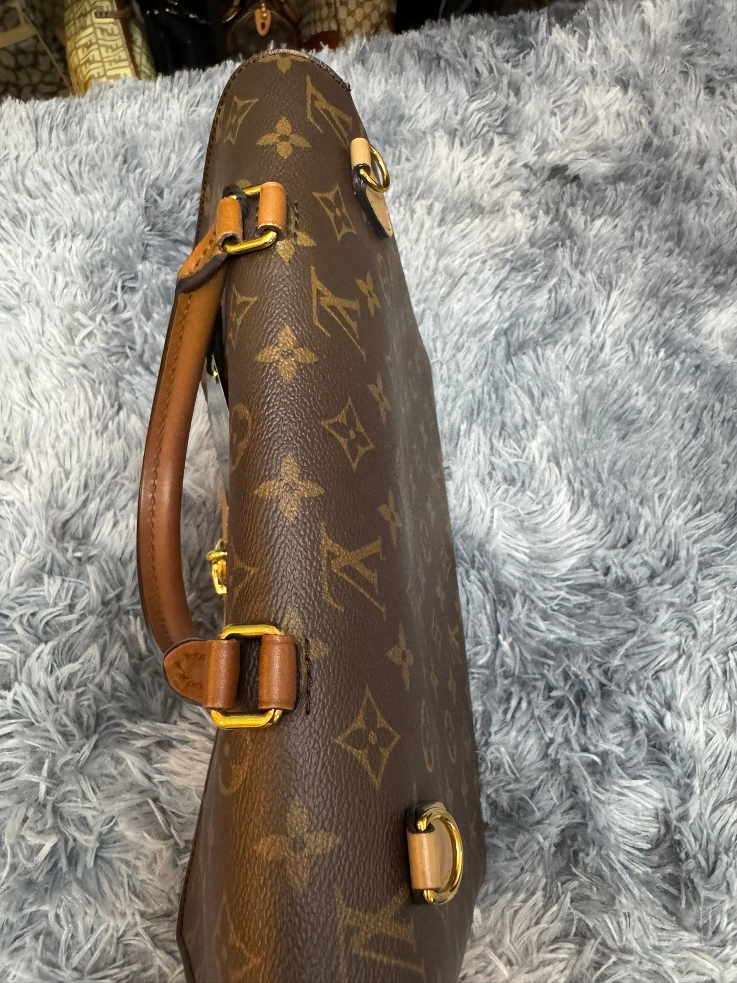 Louis Vuitton Marignan Monogram Canvas & Sesame Leather