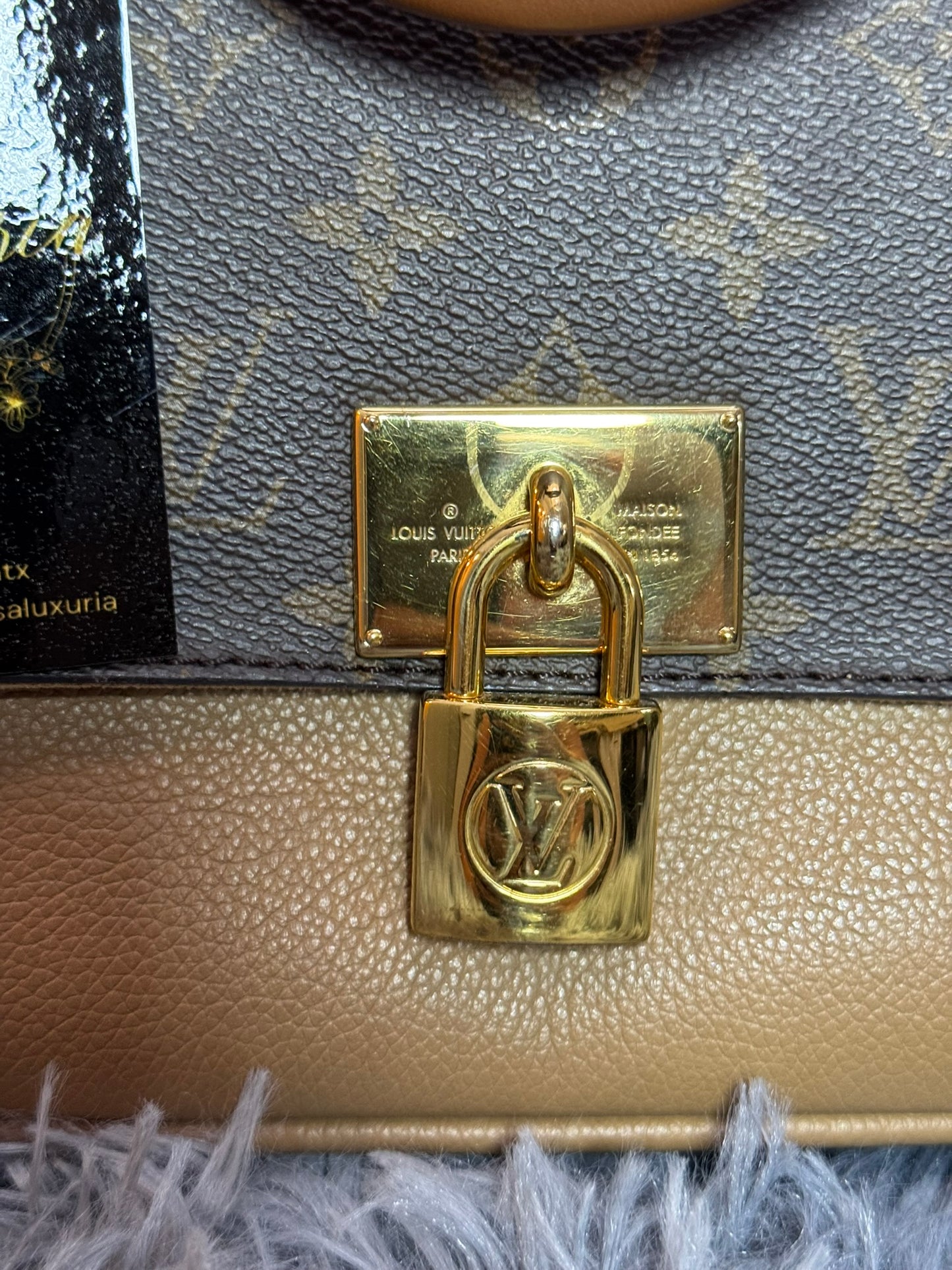 Louis Vuitton Marignan Monogram Canvas & Sesame Leather