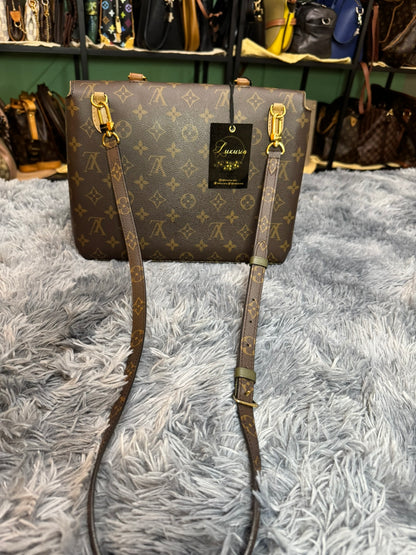 Louis Vuitton Marignan Monogram Canvas & Sesame Leather