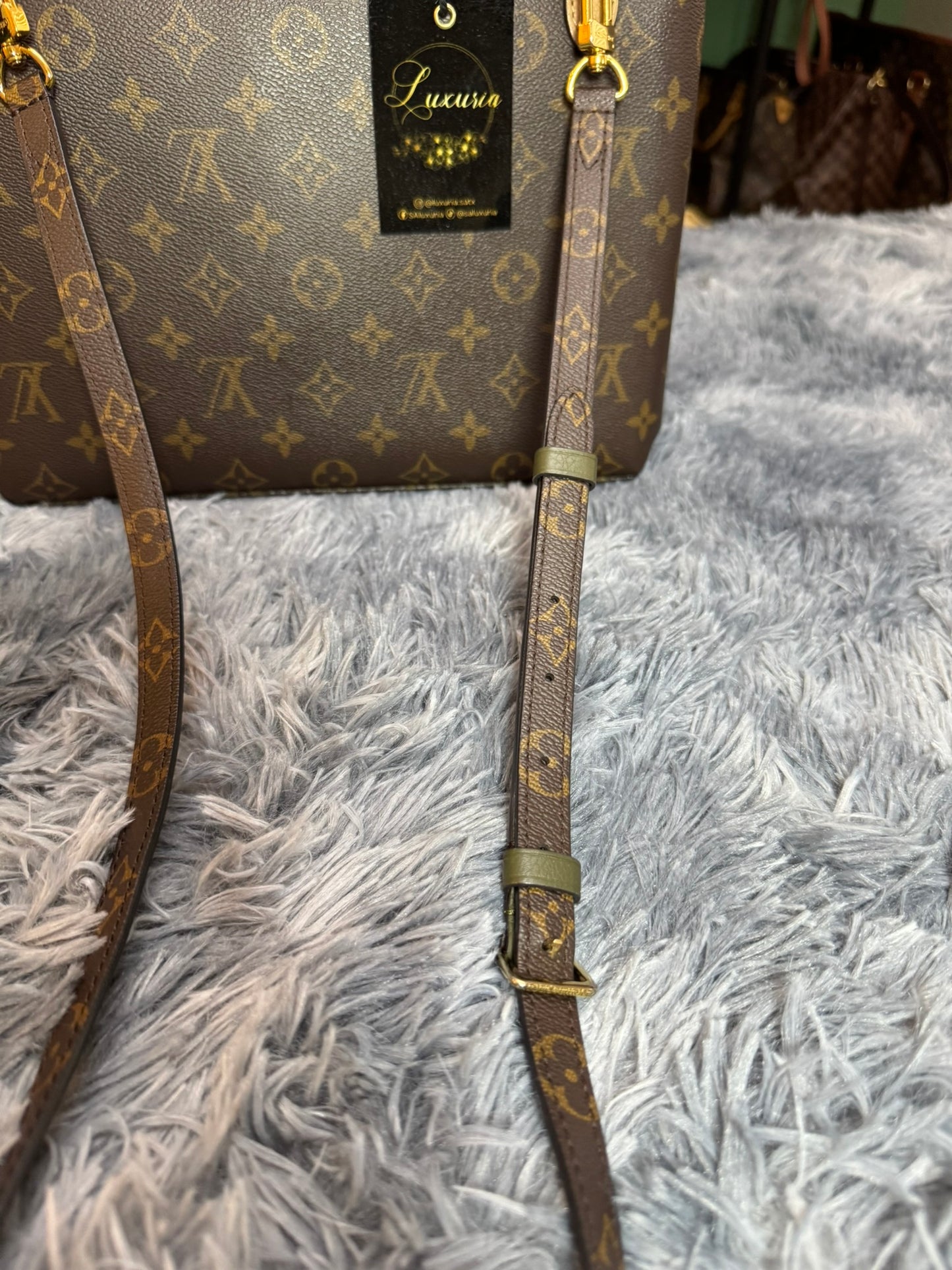 Louis Vuitton Marignan Monogram Canvas & Sesame Leather