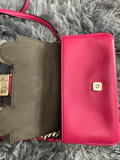 Fendi Monster Micro Bucket Bag in Pink Nappa Leather & Rabbit Fur