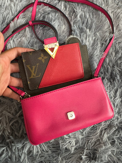 Fendi Monster Micro Bucket Bag in Pink Nappa Leather & Rabbit Fur