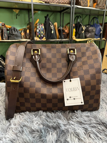 Louis Vuitton Speedy Bandoulière 30 in Damier Ebene