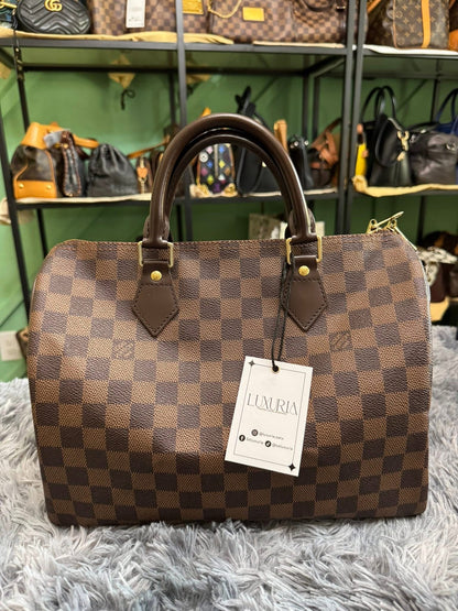 Louis Vuitton Speedy Bandoulière 30 in Damier Ebene