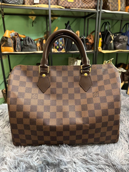 Louis Vuitton Speedy Bandoulière 30 in Damier Ebene