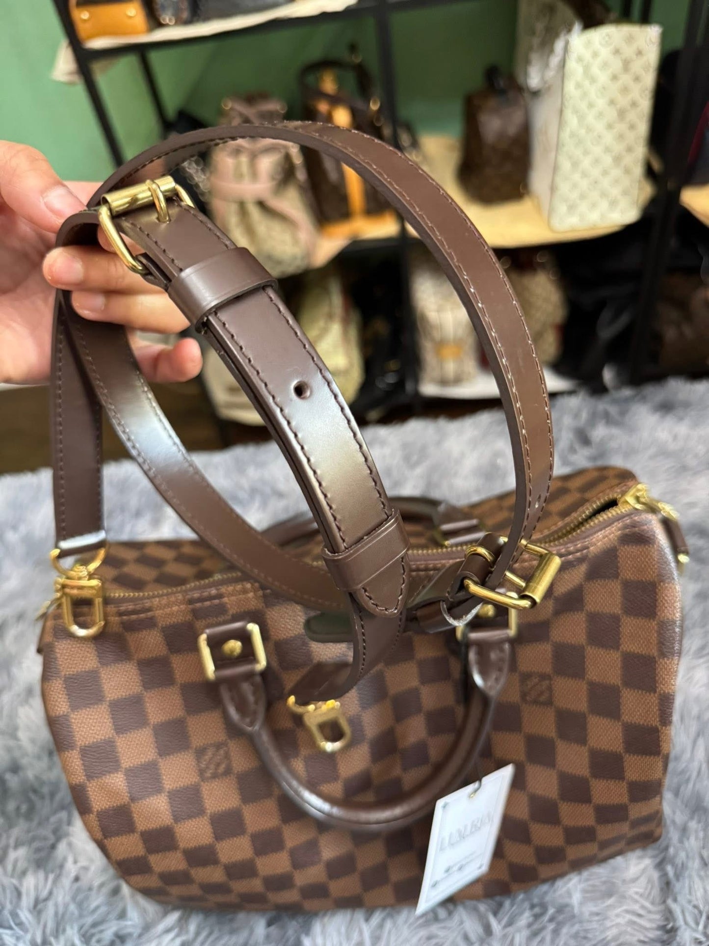Louis Vuitton Speedy Bandoulière 30 in Damier Ebene