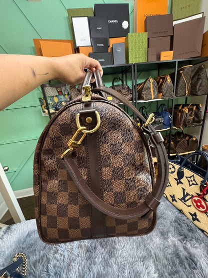 Louis Vuitton Speedy Bandoulière 30 in Damier Ebene