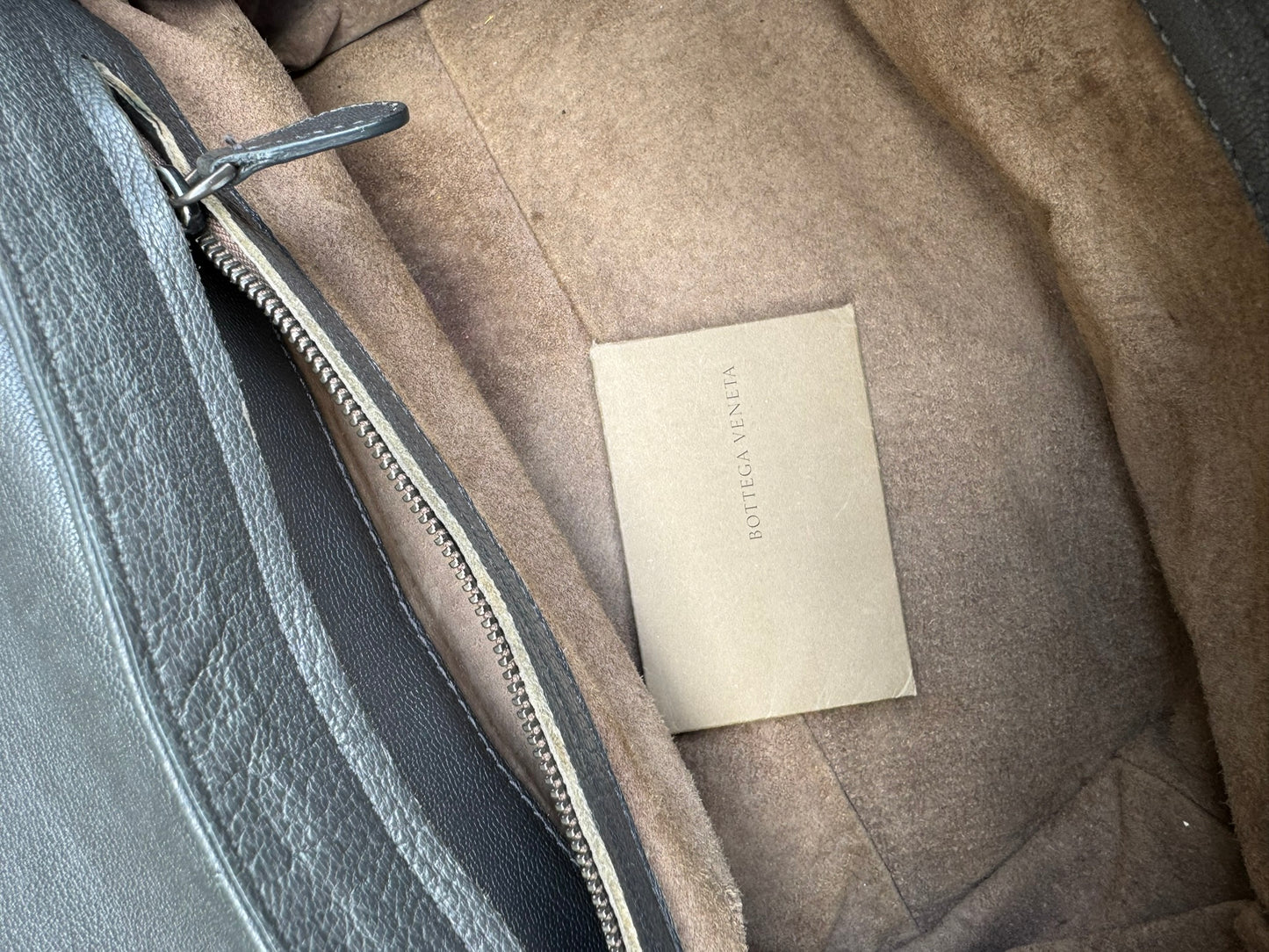 Bottega Veneta Intrecciato Chain Shoulder Bag in Grey