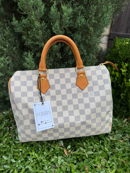 Louis Vuitton Speedy 30 in Damier Azur