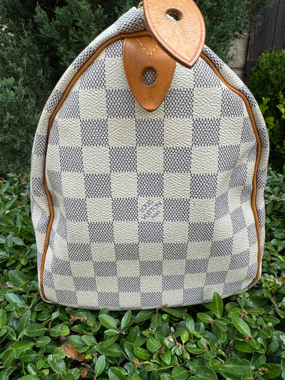 Louis Vuitton Speedy 30 in Damier Azur