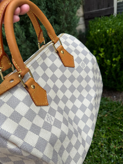 Louis Vuitton Speedy 30 in Damier Azur