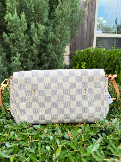 Louis Vuitton Favorite MM in Damier Azur Canvas
