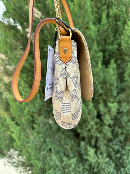 Louis Vuitton Favorite MM in Damier Azur Canvas