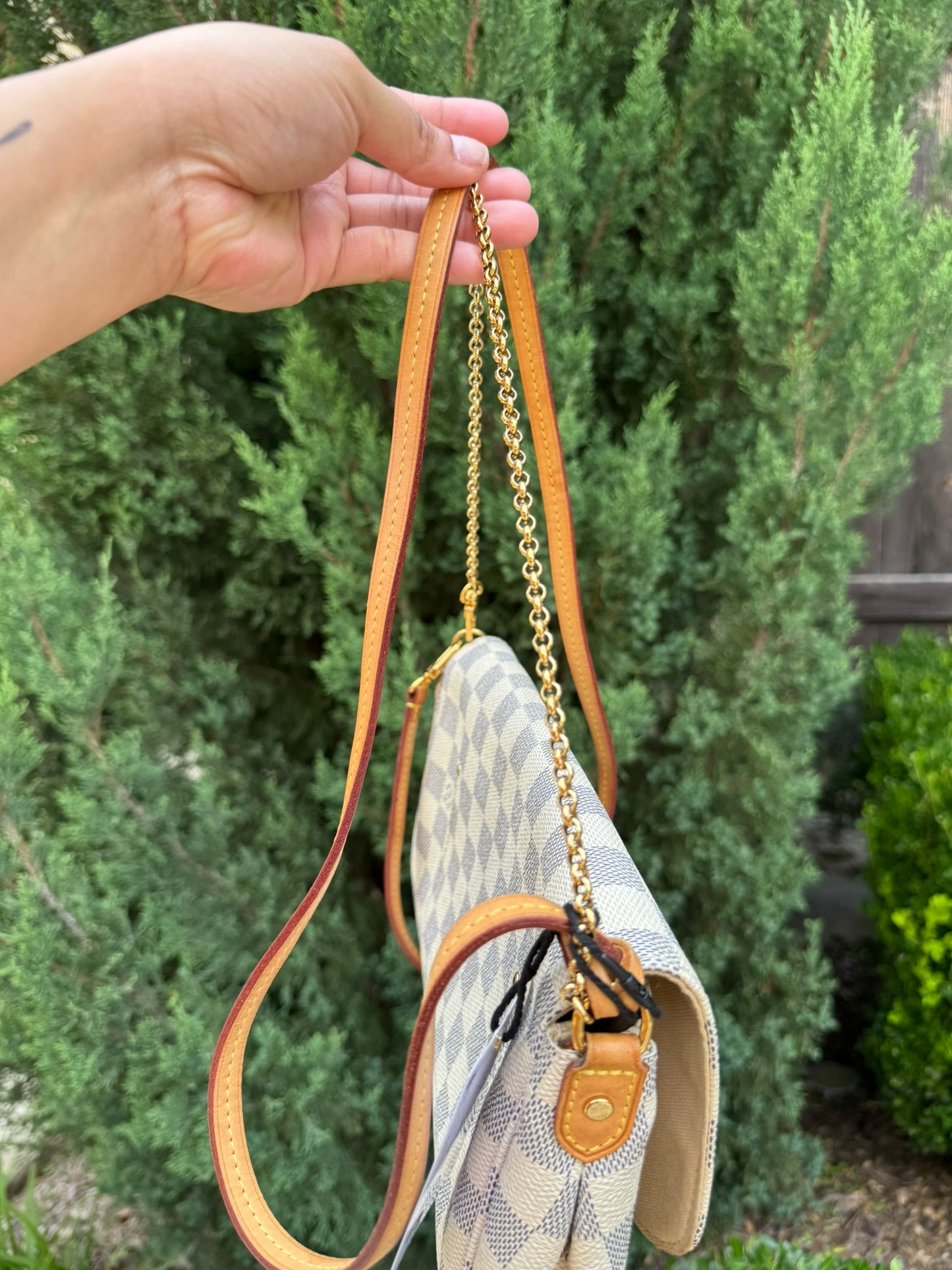 Louis Vuitton Favorite MM in Damier Azur Canvas