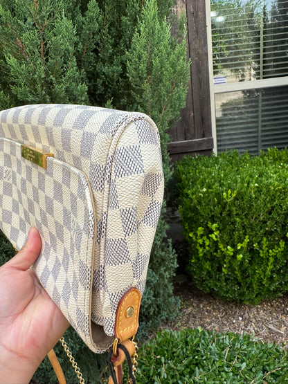 Louis Vuitton Favorite MM in Damier Azur Canvas
