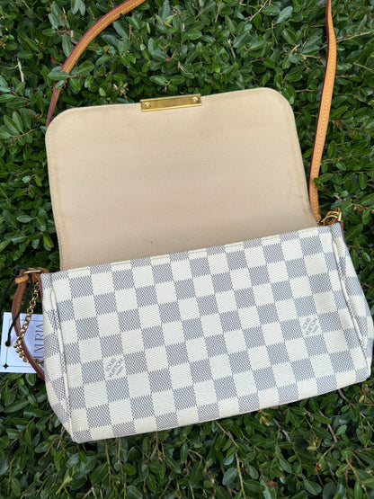Louis Vuitton Favorite MM in Damier Azur Canvas