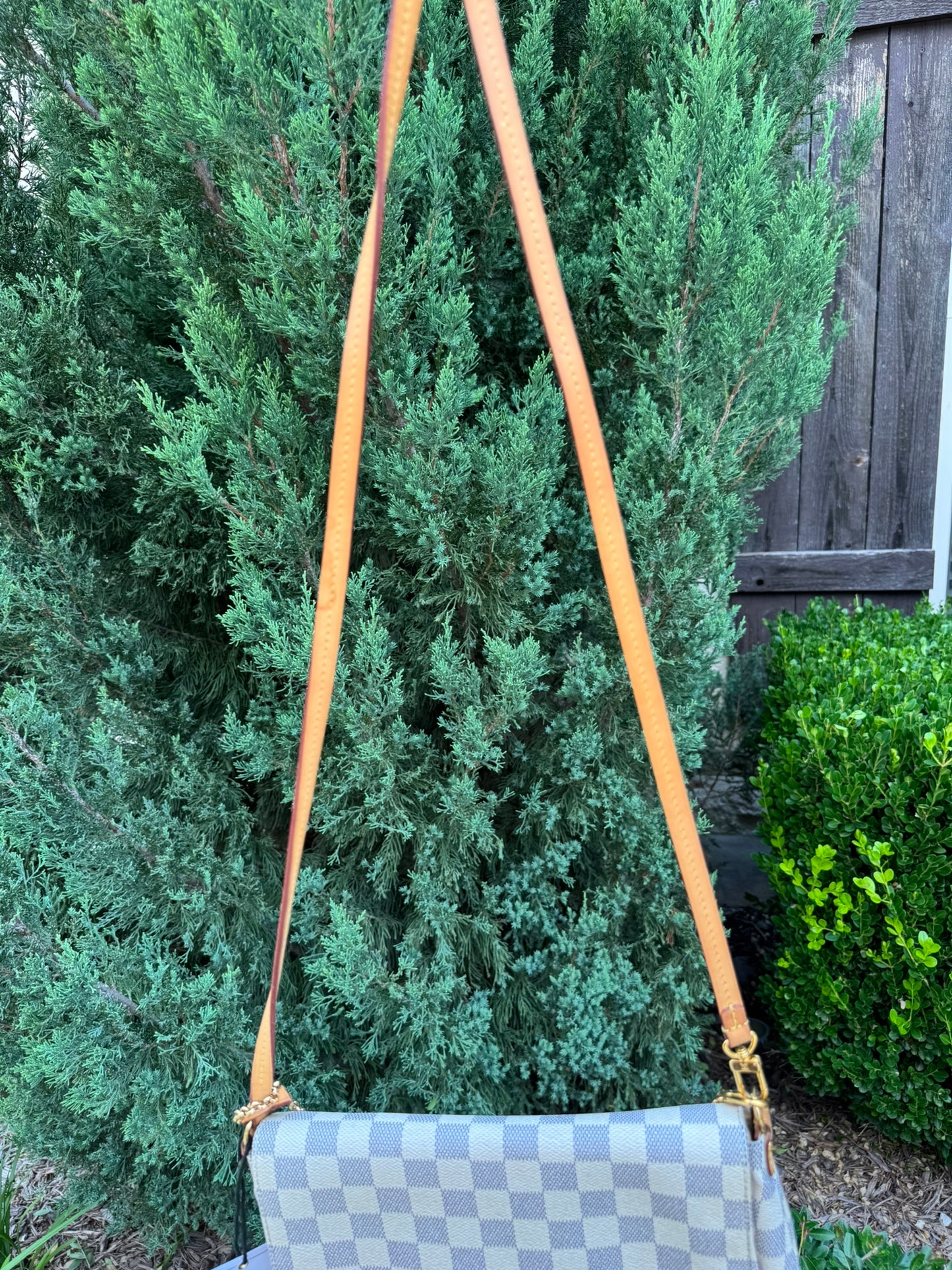 Louis Vuitton Favorite MM in Damier Azur Canvas