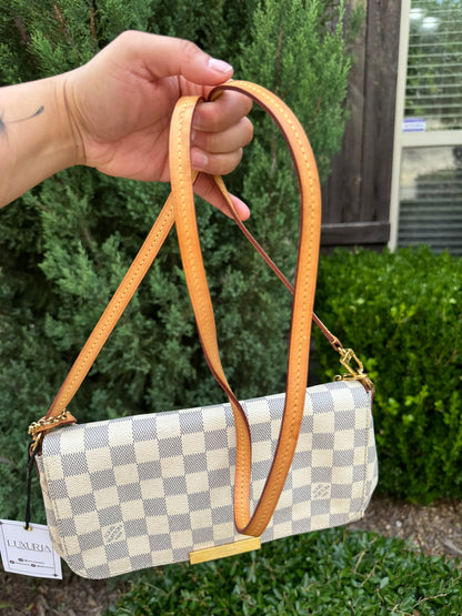 Louis Vuitton Favorite MM in Damier Azur Canvas