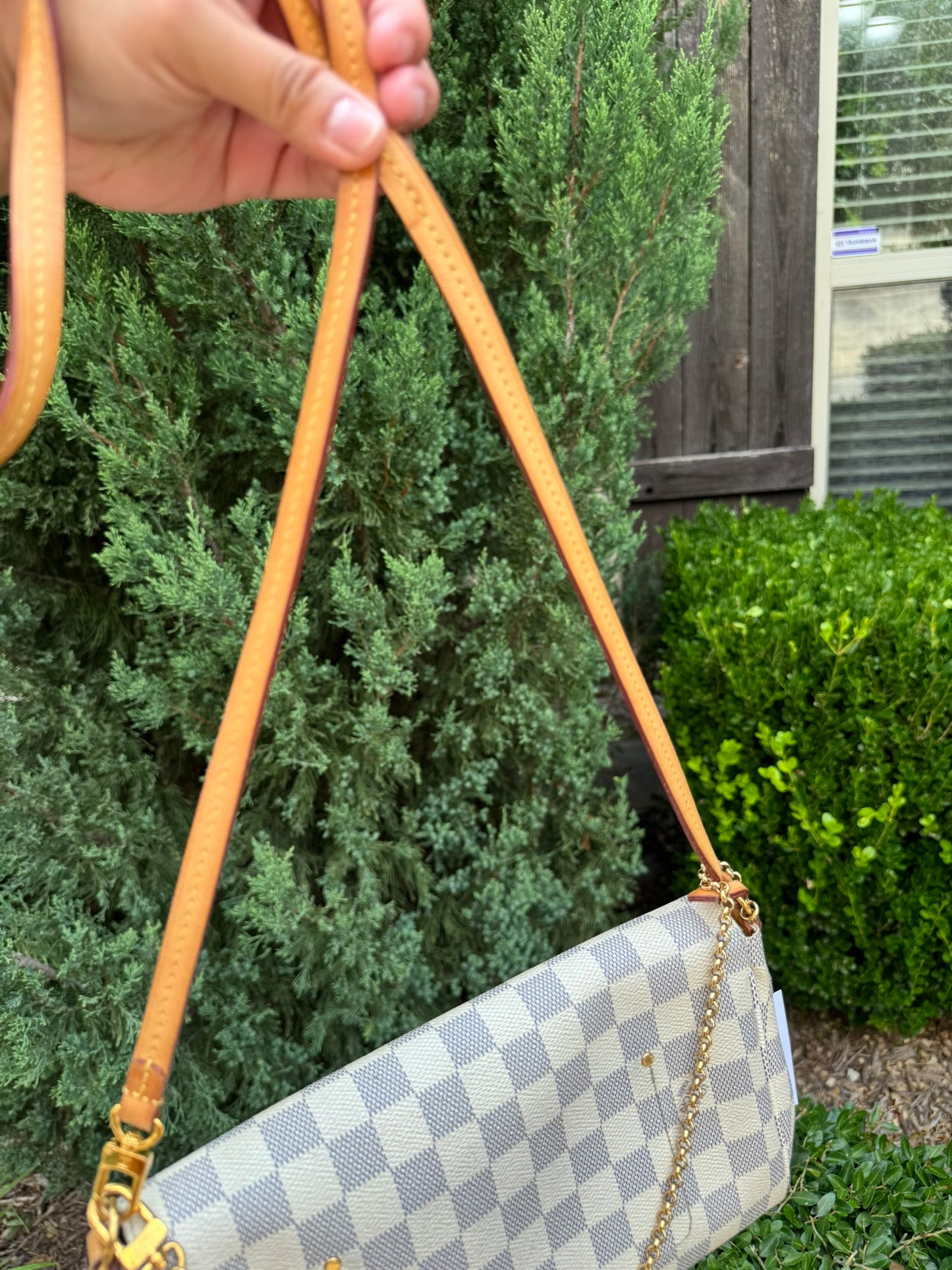 Louis Vuitton Favorite MM in Damier Azur Canvas