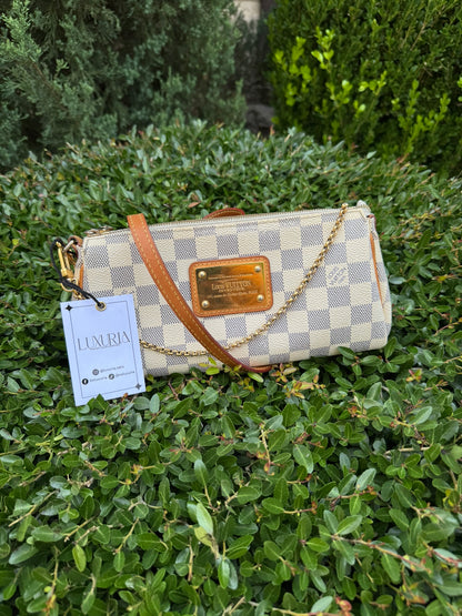 Louis Vuitton Eva Clutch in Damier Azur Canvas