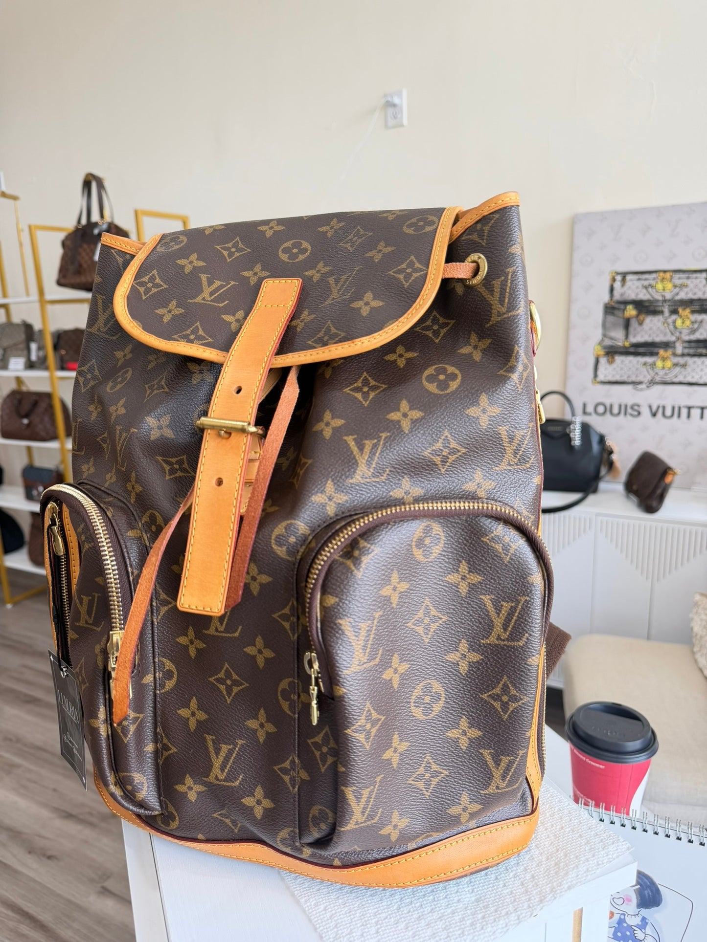 Louis Vuitton Bosphore Backpack in Monogram Canvas