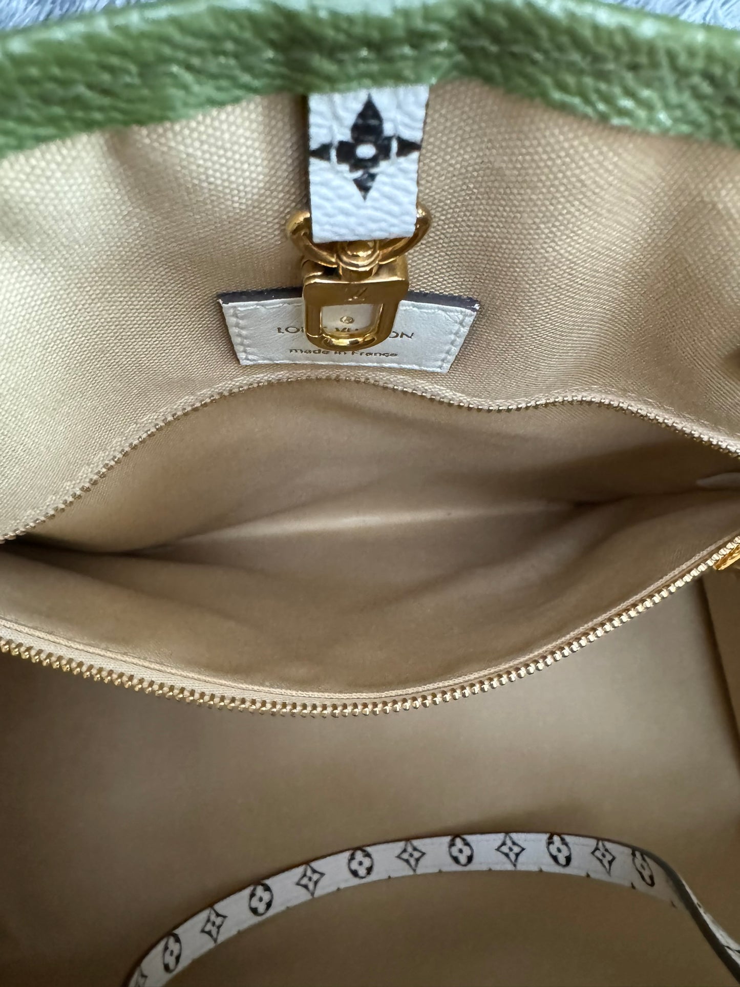 Louis Vuitton OnTheGo GM in Khaki Monogram Giant Canvas