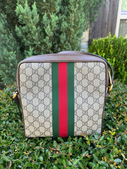 Gucci Ophidia Small Messenger Bag in GG Supreme Canvas
