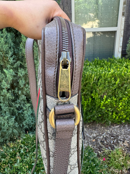 Gucci Ophidia Small Messenger Bag in GG Supreme Canvas