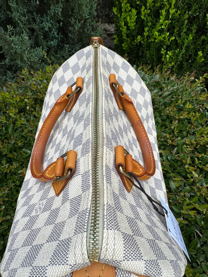 Louis Vuitton Speedy 30 in Damier Azur Canvas