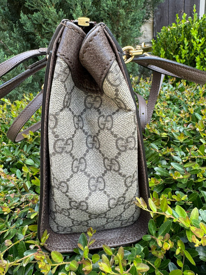 Gucci Ophidia Small Tote in GG Supreme Canvas