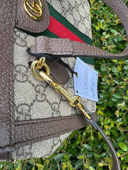 Gucci Ophidia Small Tote in GG Supreme Canvas