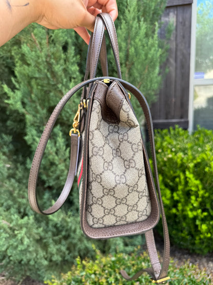 Gucci Ophidia Small Tote in GG Supreme Canvas