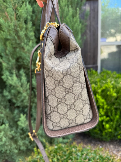 Gucci Ophidia Small Tote in GG Supreme Canvas