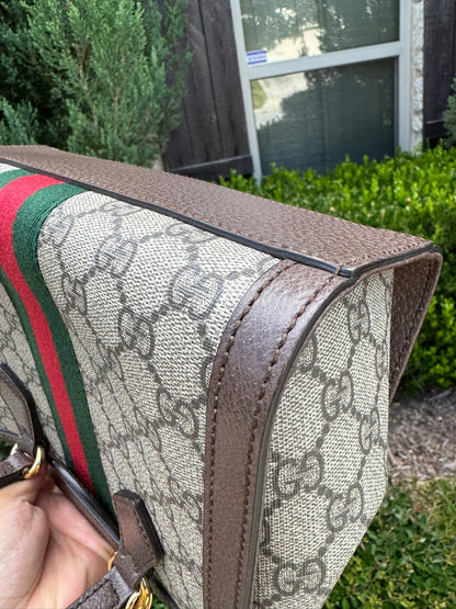 Gucci Ophidia Small Tote in GG Supreme Canvas