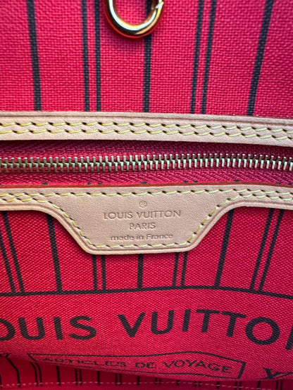Louis Vuitton Neverfull MM in Monogram Canvas with Cerise Interior