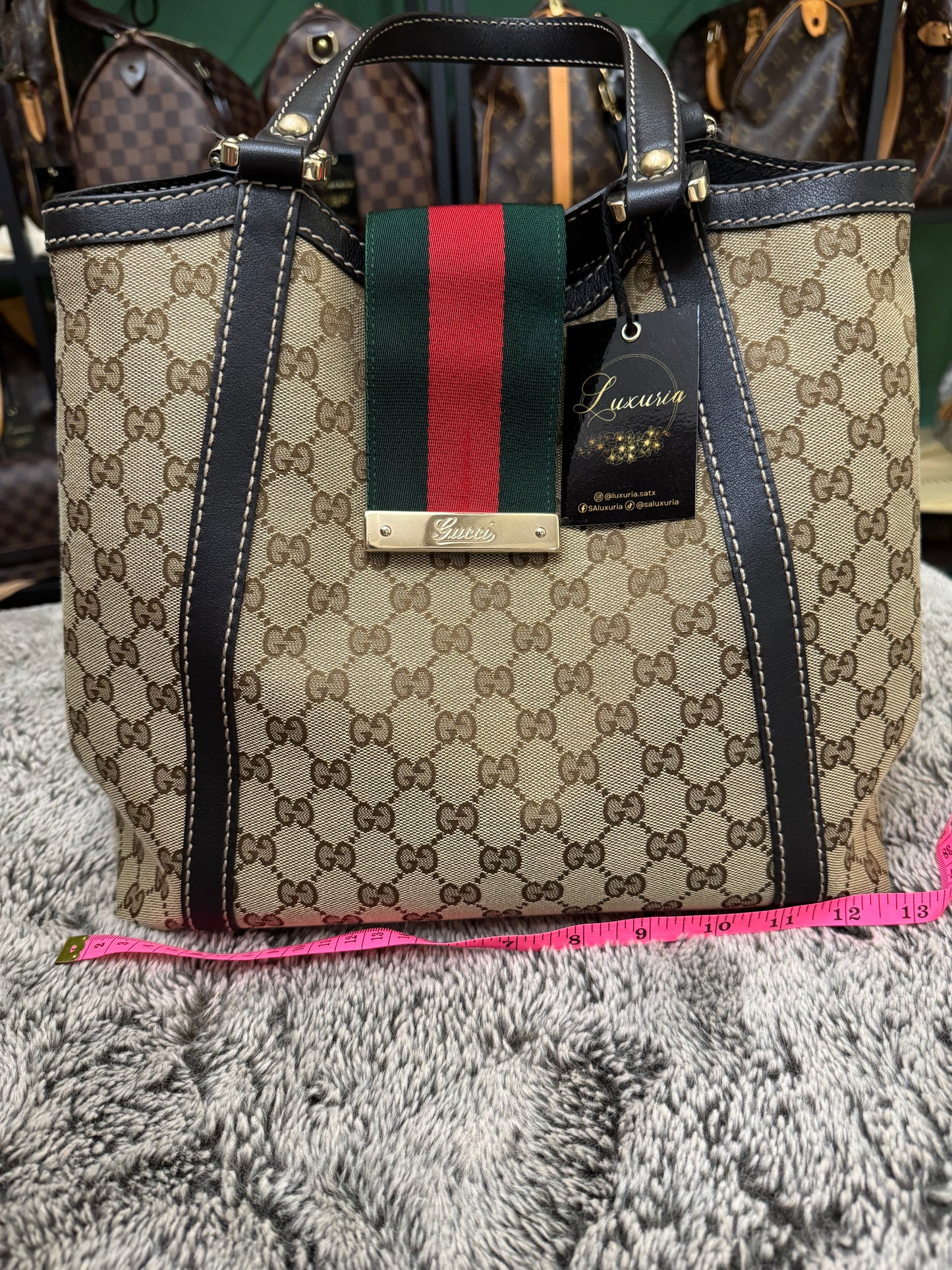 Gucci Guccissima Web Stripe Shoulder Bag