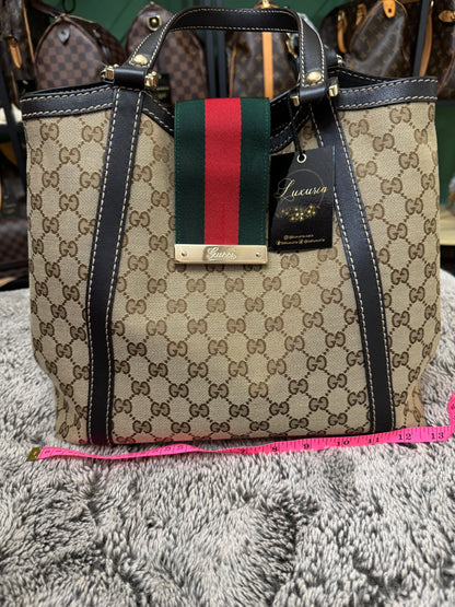 Gucci Guccissima Web Stripe Shoulder Bag