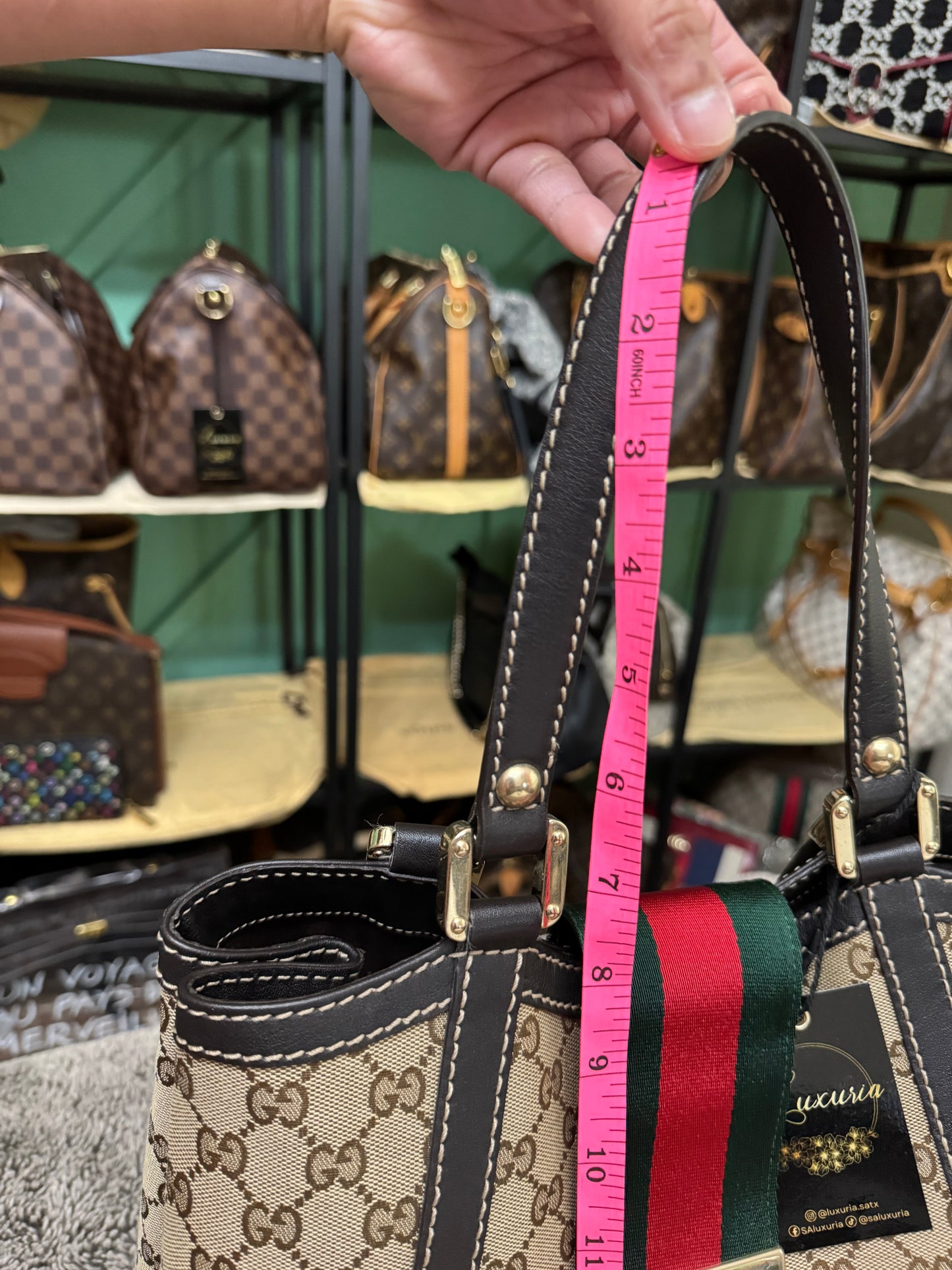 Gucci Guccissima Web Stripe Shoulder Bag