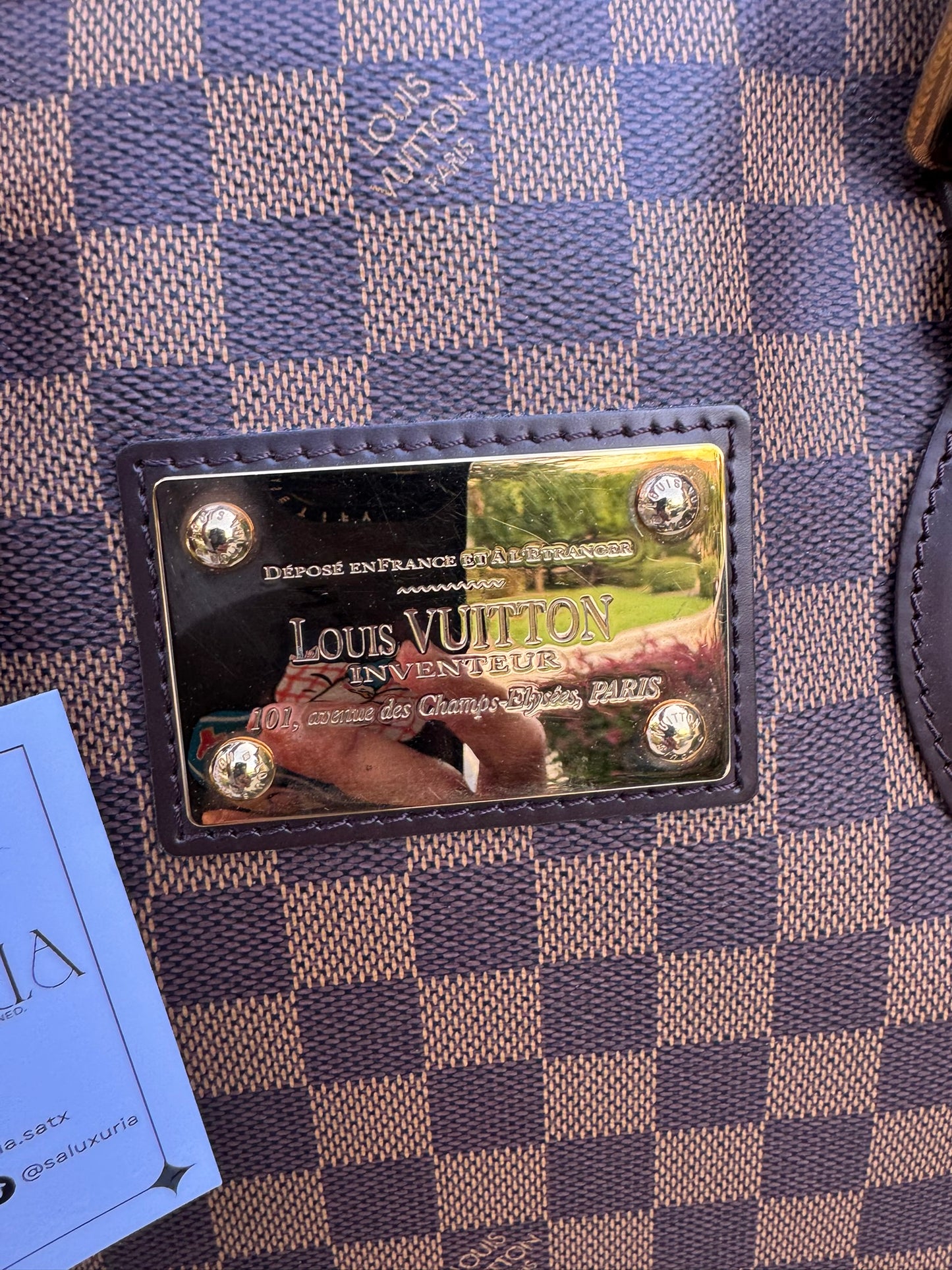 Louis Vuitton Hampstead MM in Damier Ebene Canvas